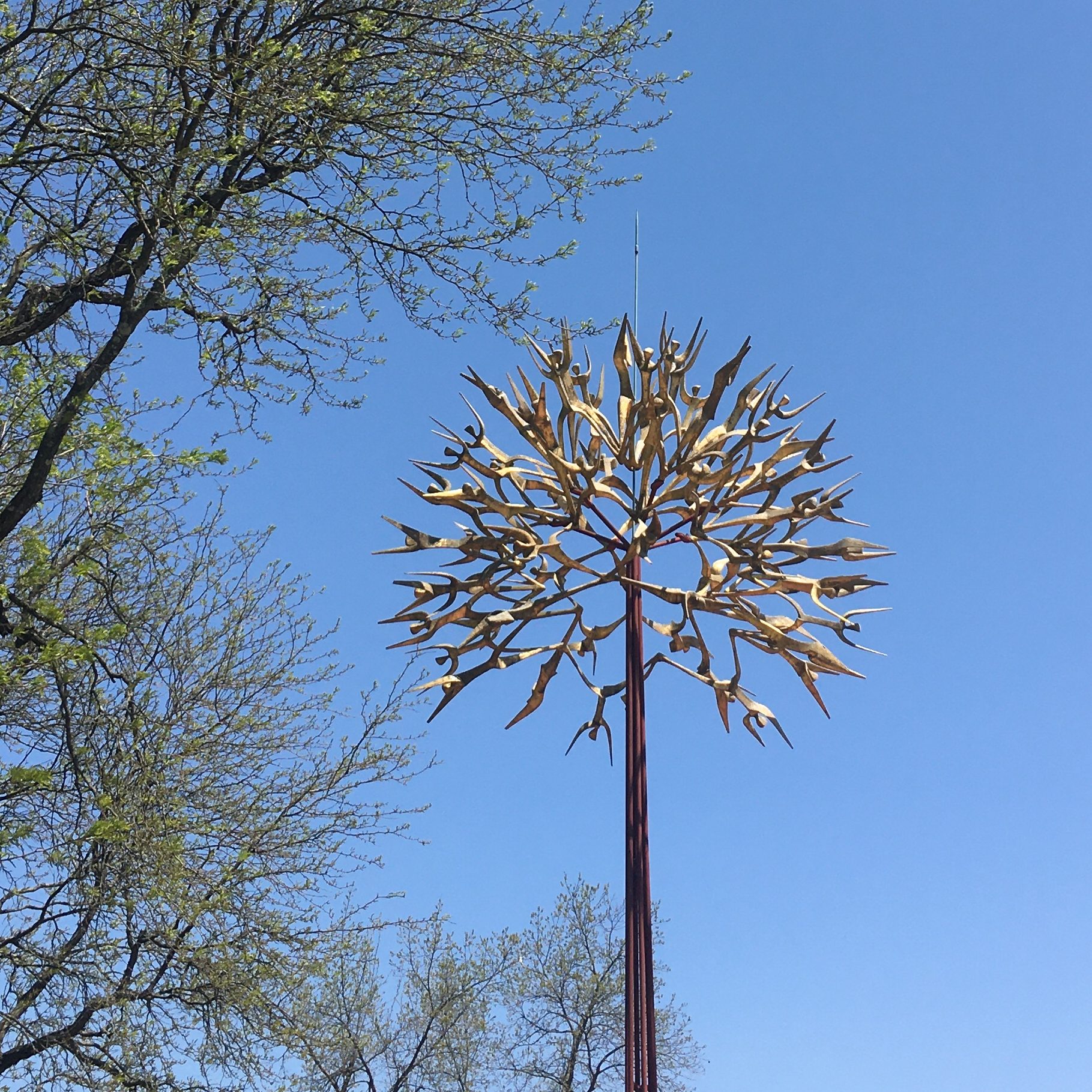 Columbia, MD's “The People Tree” by Pierre Du Fayet located at the downtown lakefront