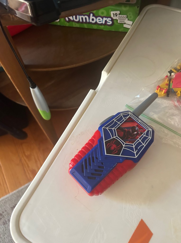 walkie-talkie on table